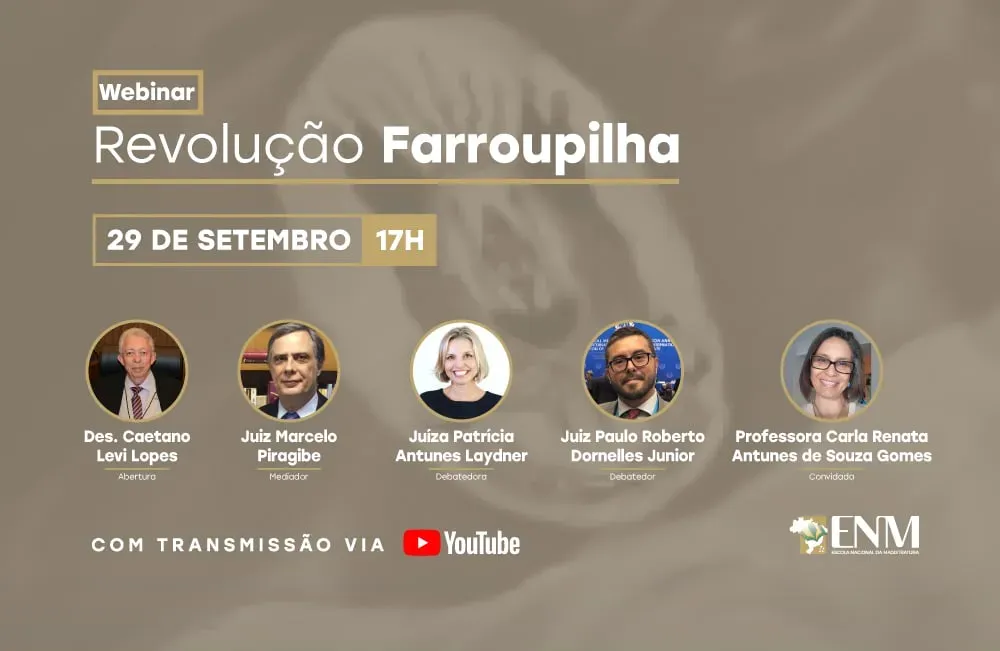 A revolução Farroupilha e os impactos na história do Brasil será tema de webinar da ENM
