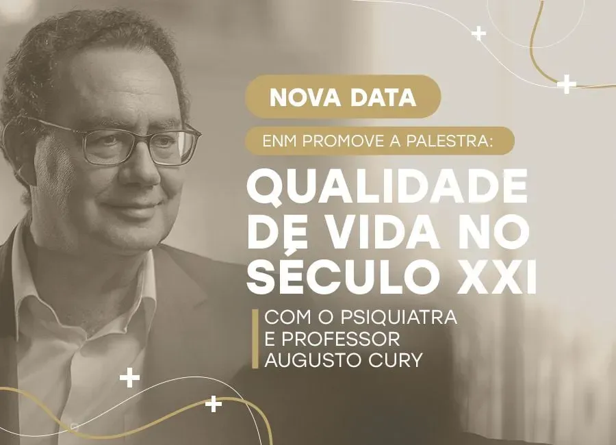 Palestra sobre qualidade de vida no Século XXI com o professor Augusto Cury tem nova data